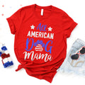 All American Dog Mama Premium T-Shirt Red