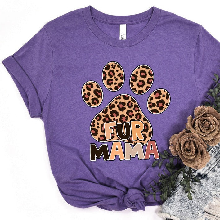 Fur Mama Cheetah Print Premium T-Shirt