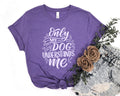 Only My Dog Understands Me Premium T-Shirt Purple