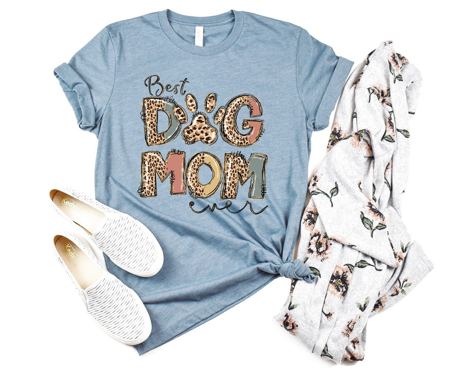 Best Dog Mom Ever Premium T-Shirt Light Blue