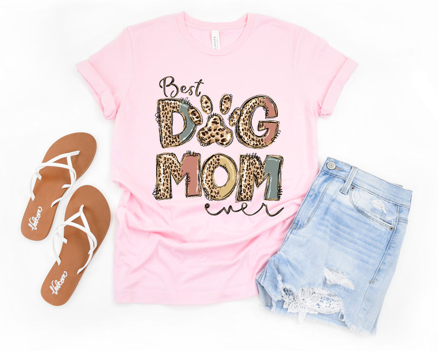 Best Dog Mom Ever Premium T-Shirt Light Pink