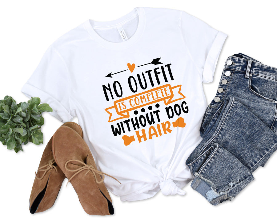 No Outfit Is Complete Without Dog Hair Premium T-Shirt White