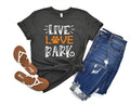 Live Love Bark V2 Premium T-Shirt Dark Heather Grey