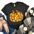 Pumpkin With Pawprints Premium T-Shirt Dark Heather