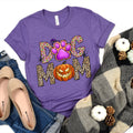 Dog Mom Halloween Premium T-Shirt Purple