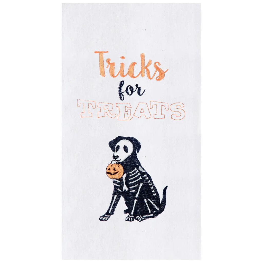 Halloween Tricks For Treats Dog Kitchen Towel