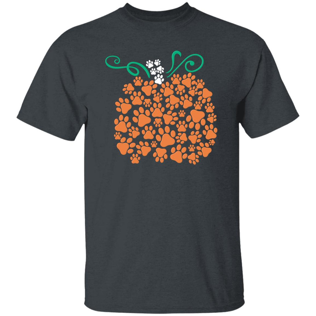 Pumpkin Paws T-Shirt Dark Heather