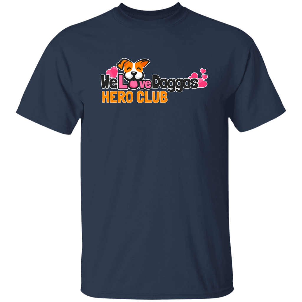 We Love Doggos Hero Club Premium T-Shirt Navy