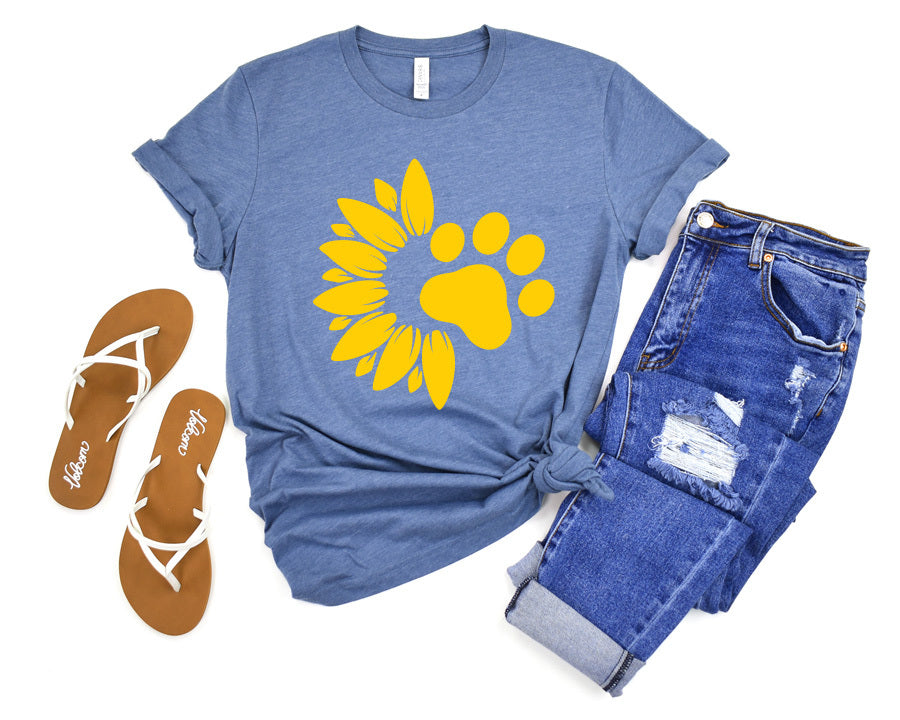 Paw Sunflower Premium T-Shirt