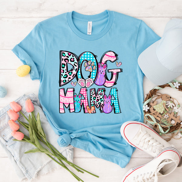 Easter Color Splash Dog Mama Tee - 1196