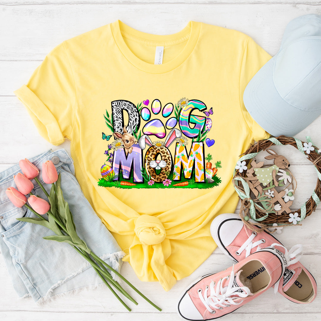 Dog Mom Easter Scene Tee - 1200
