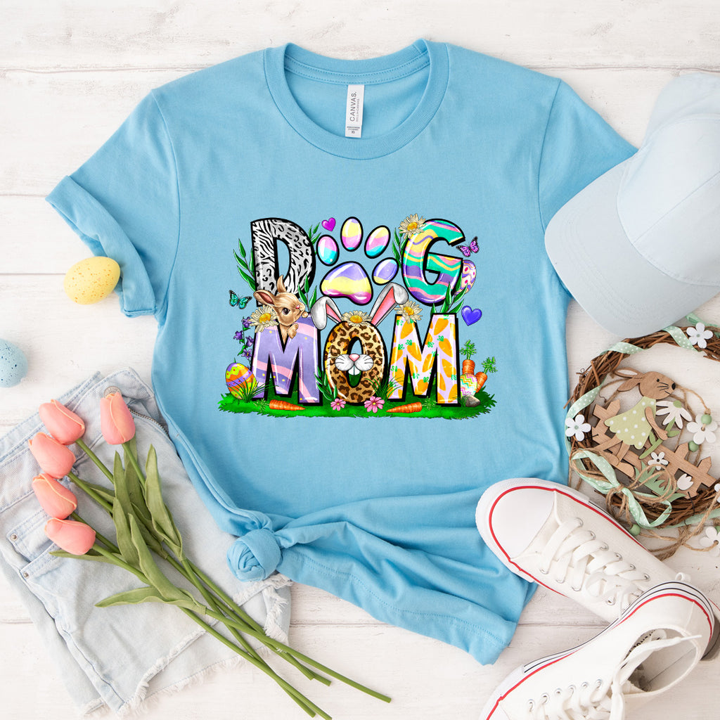 Dog Mom Easter Scene Tee - 1202