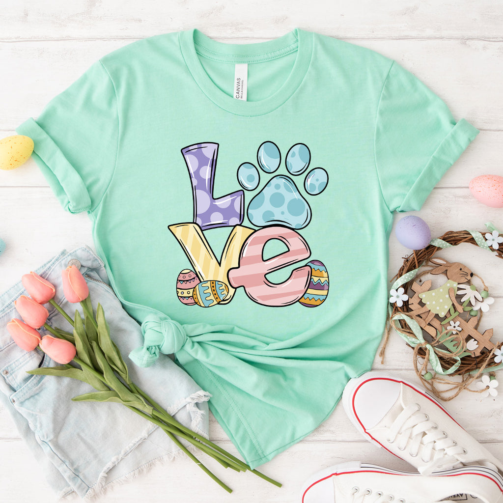 Easter Love Paw Tee - 1204