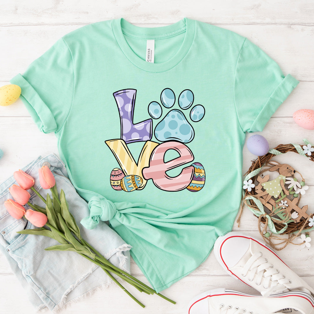 Easter Love Paw Tee - 1204