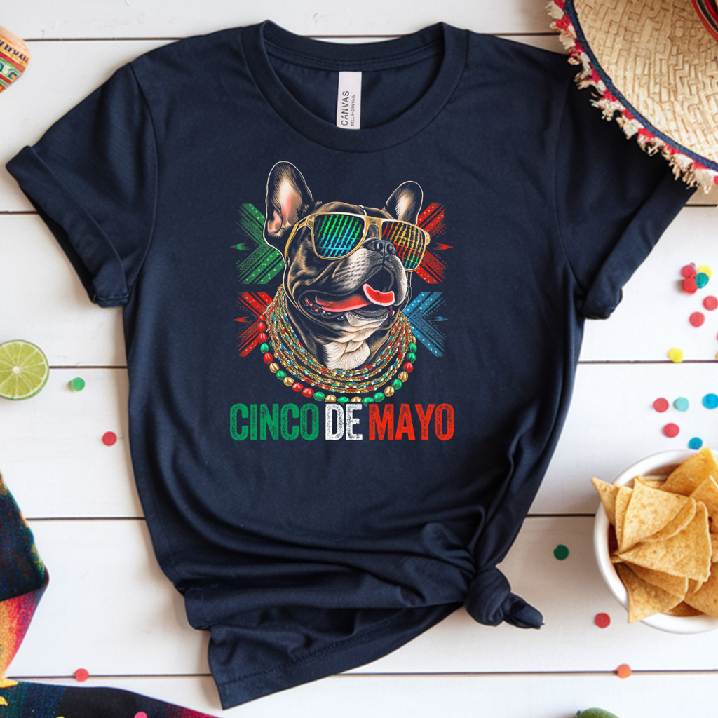 Cinco De Mayo Frenchie Tee - 1273