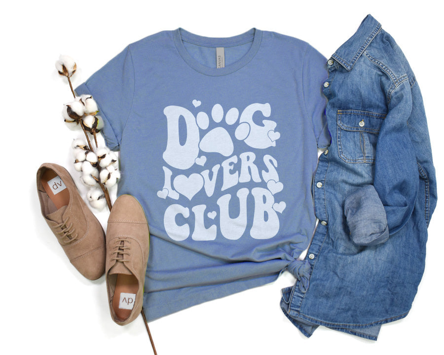 Dog Lovers Club T-Shirt Blue