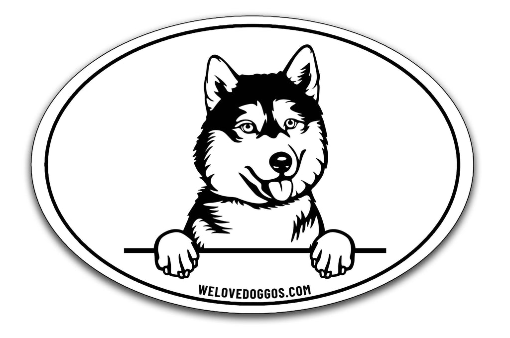 Husky Car Magnet