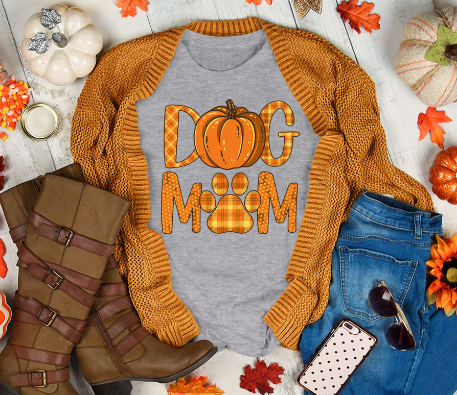 Fall Pupkin Dog Mom Premium T-Shirt