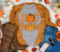 Fall Pumpkin Dog Mom Premium T-Shirt