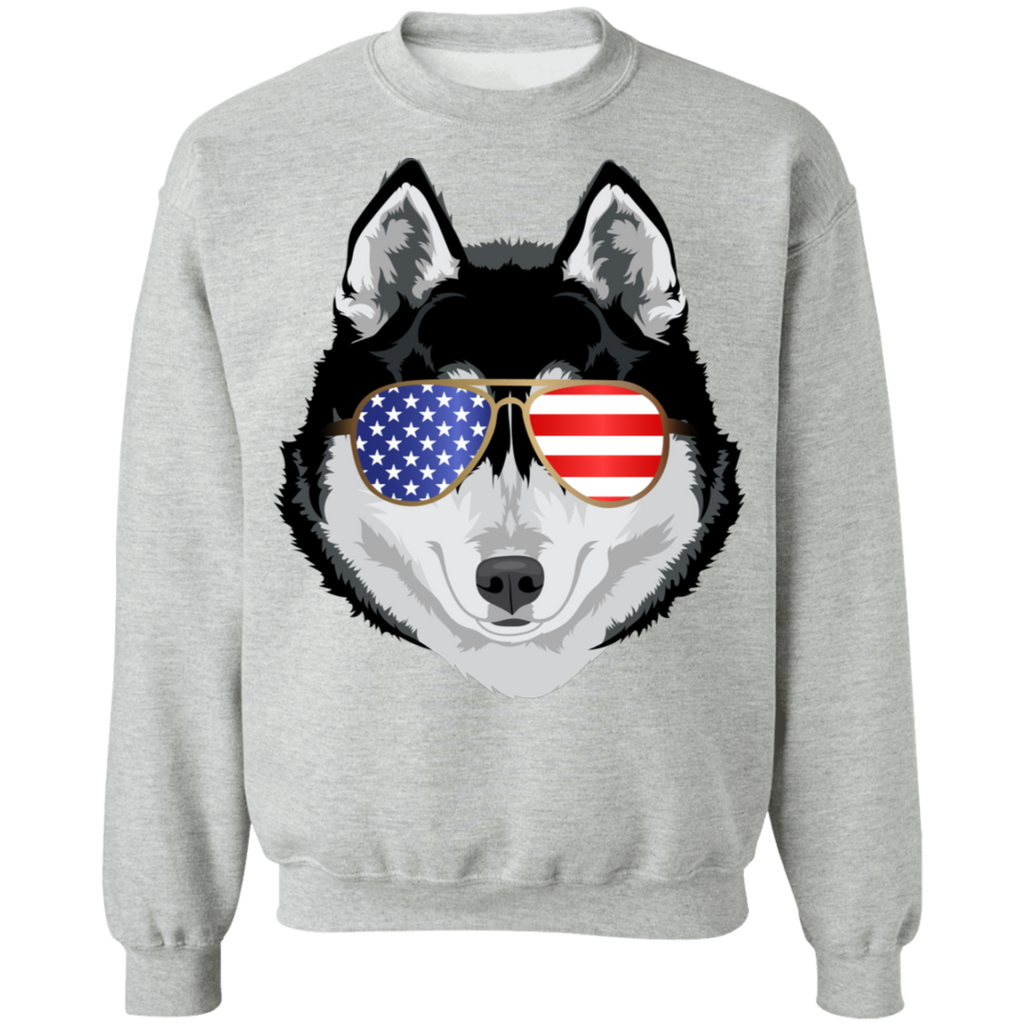 Patriotic Husky Sweatshirt