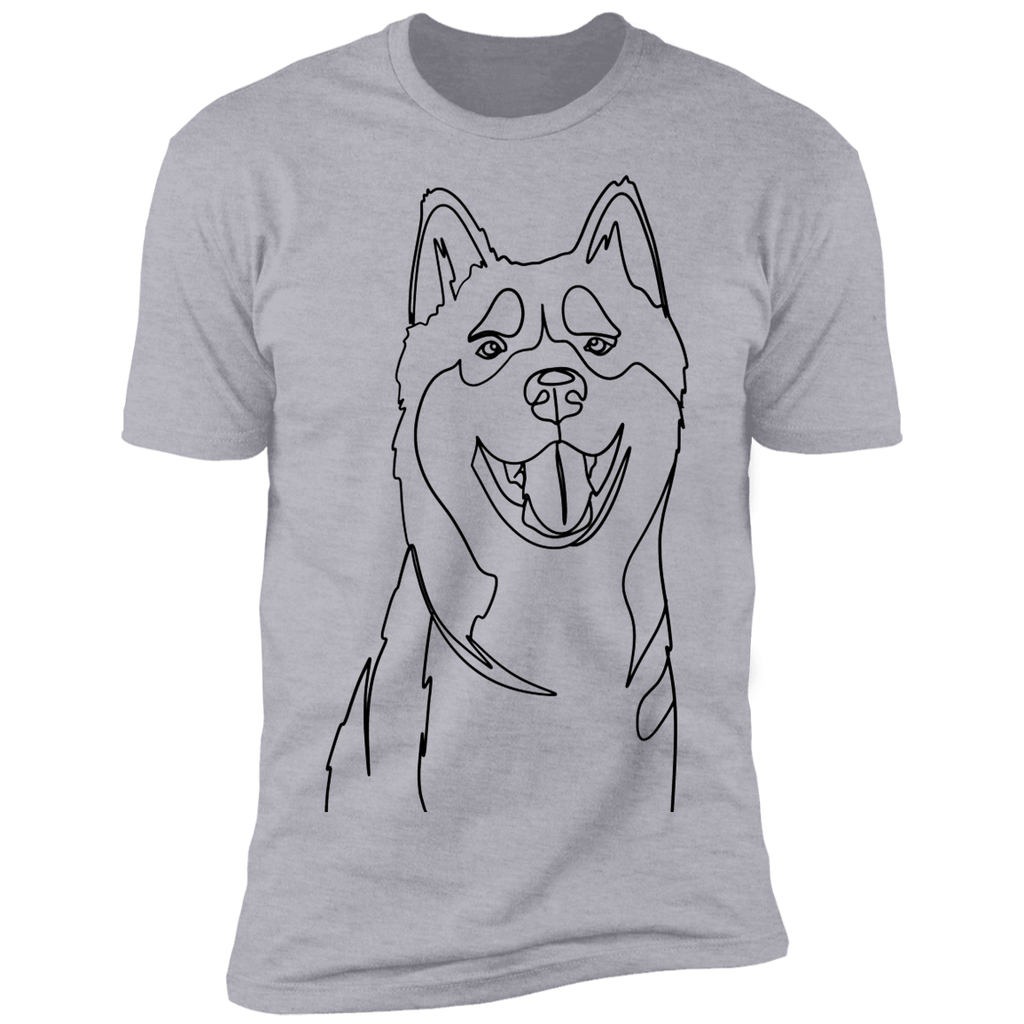 Minimalist Husky Premium T-Shirt - We Love Doggos