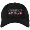 Easily Distracted By Dogs Premium Hat