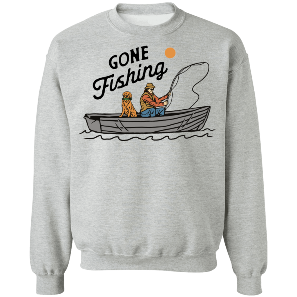 Gone Fishing Golden Retriever Sweatshirt