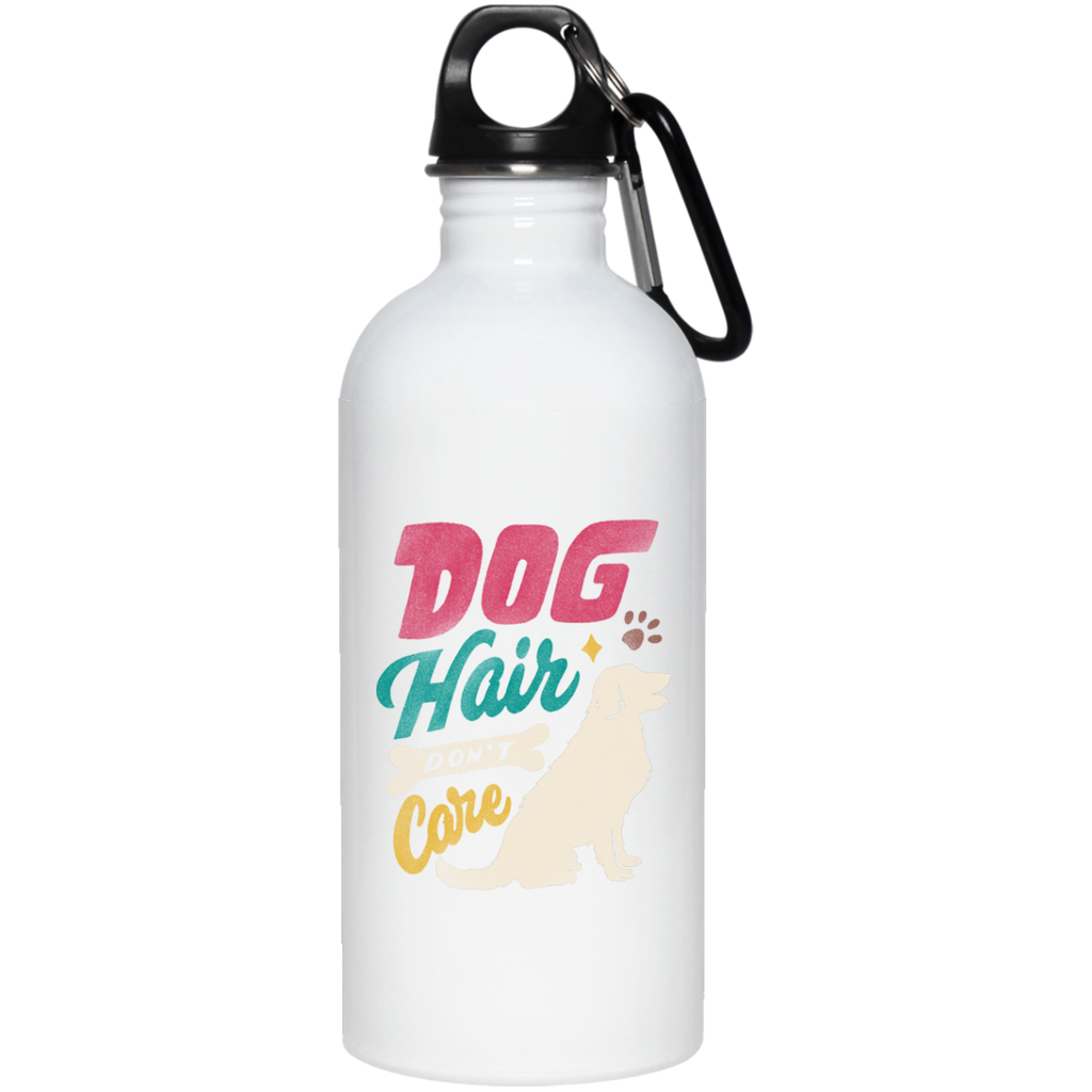 Dog Hair Don't Care Golden Retriever Steel Water Bottle