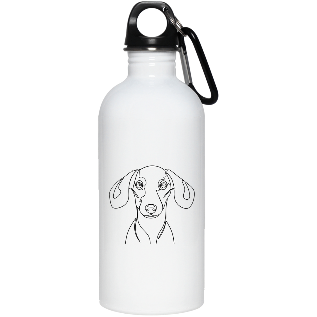 Minimalist Dachshund Steel Water Bottle