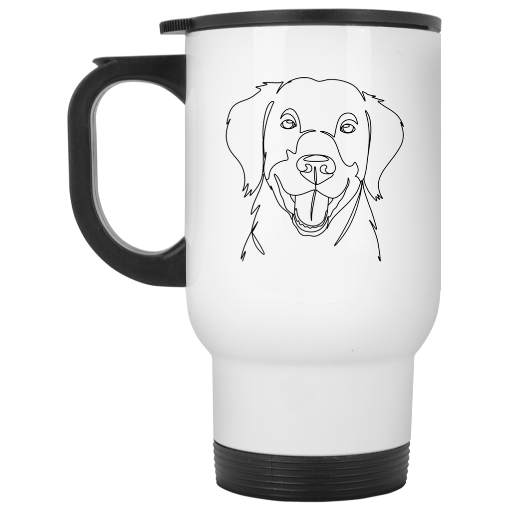 Minimalist Golden Retriever Travel Mug