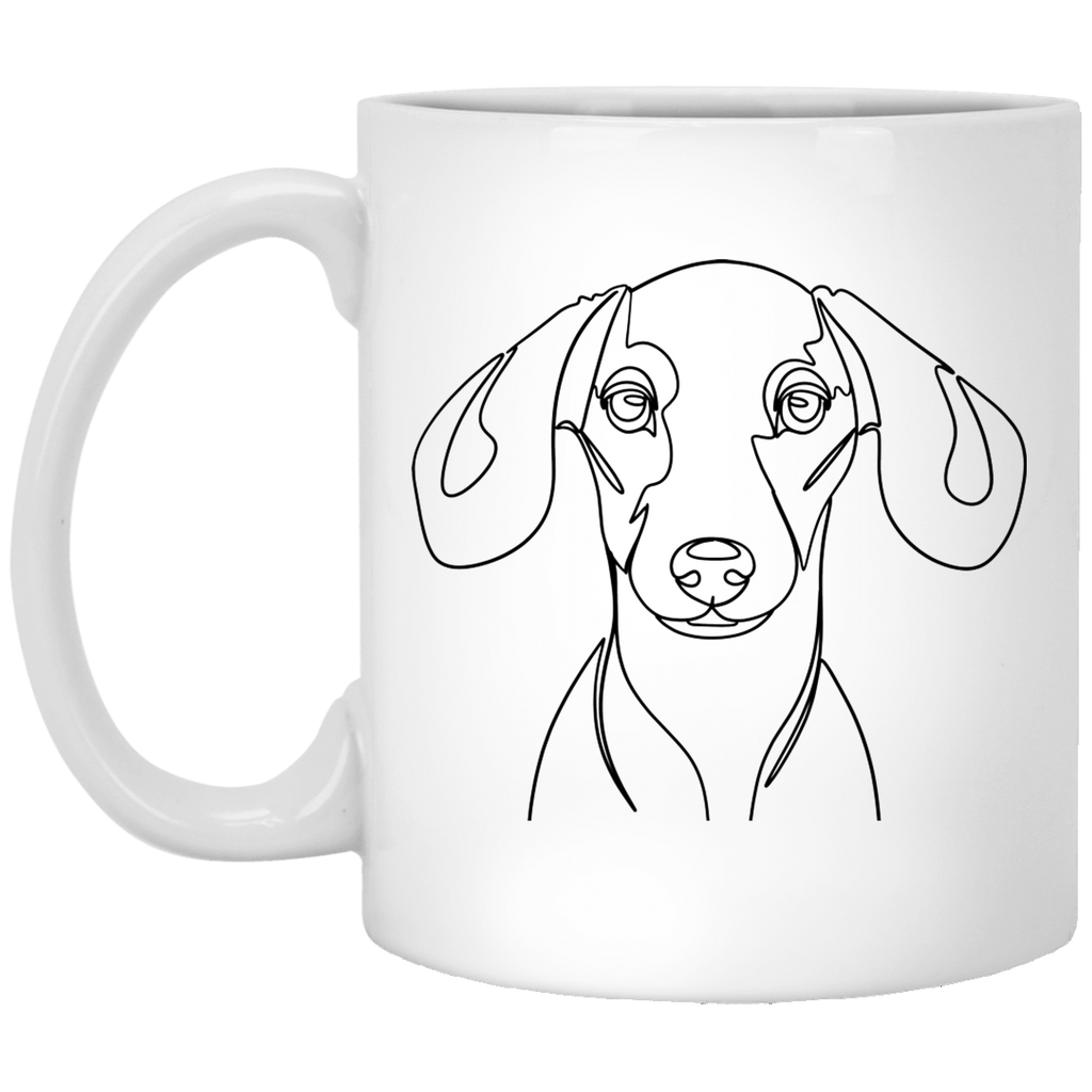 Minimalist Dachshund Coffee Mug