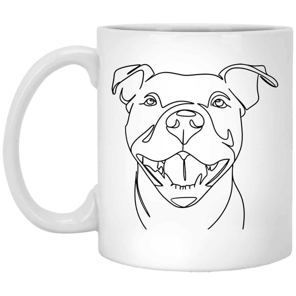 Minimalist Pitbull Coffee Mug