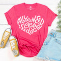 All You Need Is Love And A Dog Pink Premium T-Shirt
