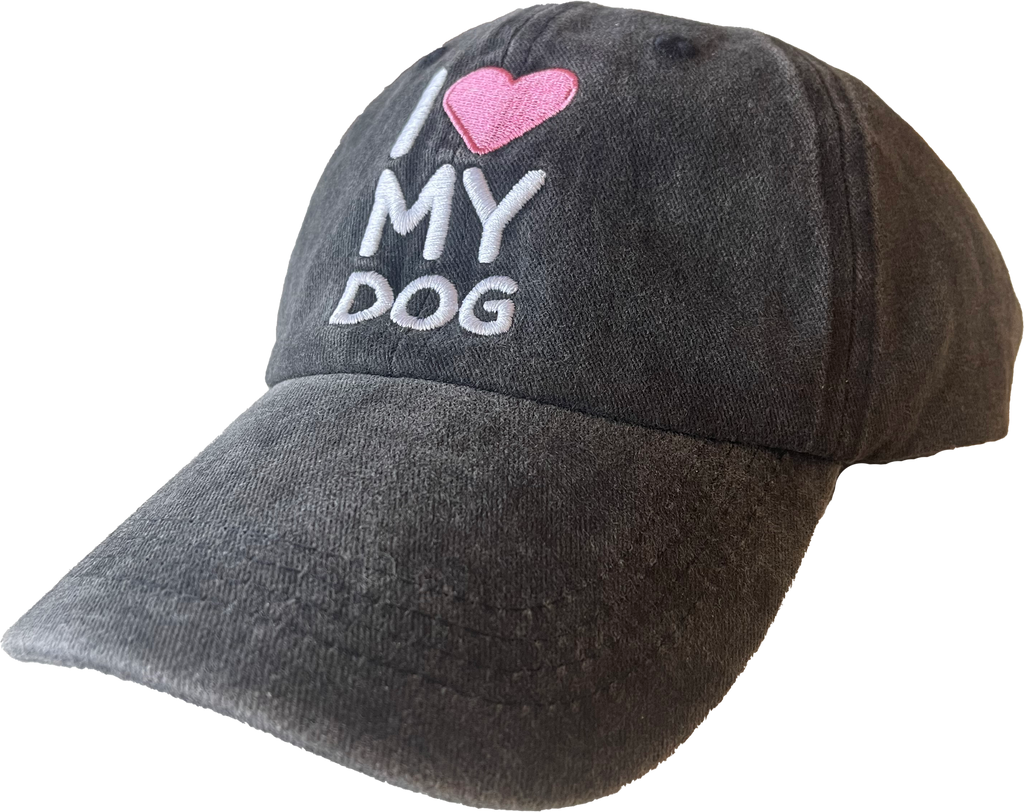 I Love My Dog Premium Hat