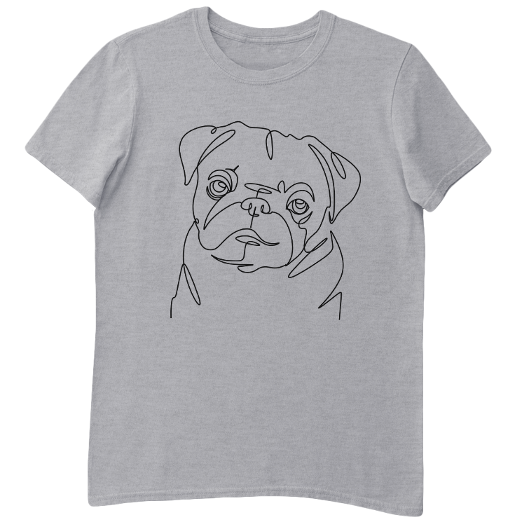 Minimalist Pug T-Shirt