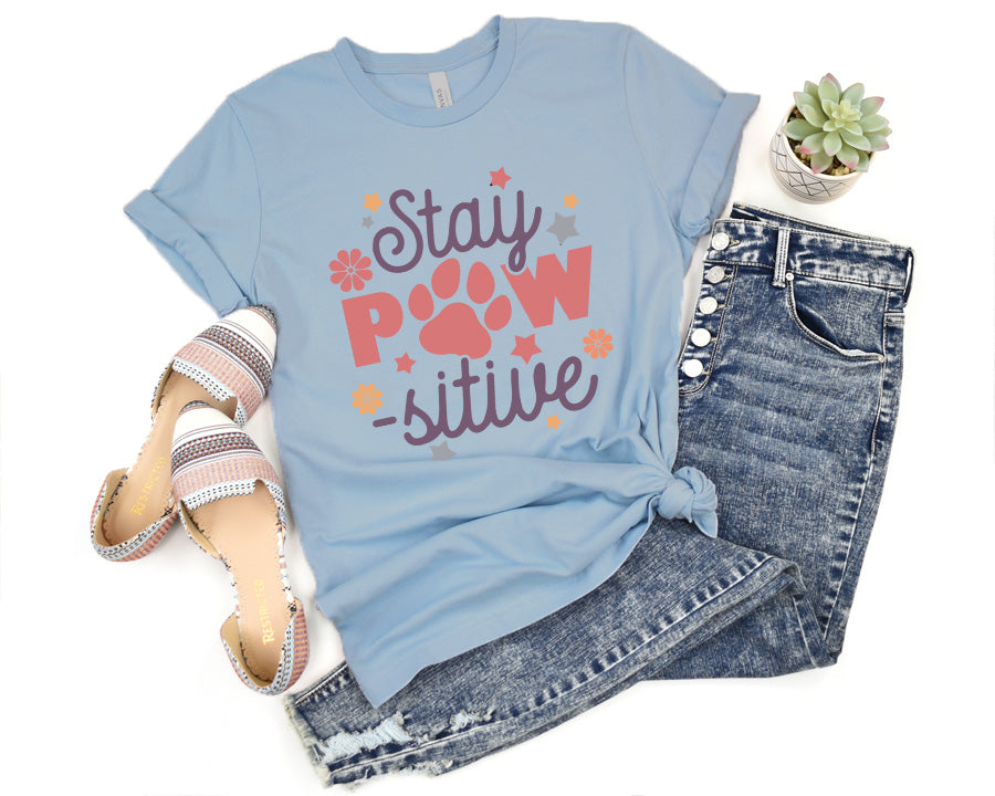 Stay Pawsitive Premium T-Shirt