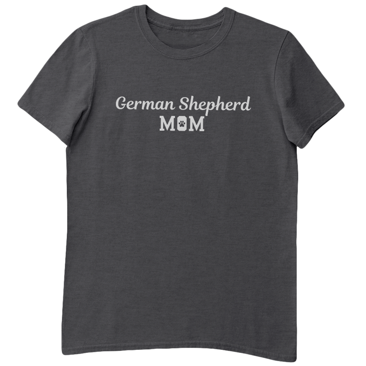 German Shepherd Mom Collegiate T-Shirt - We Love Doggos