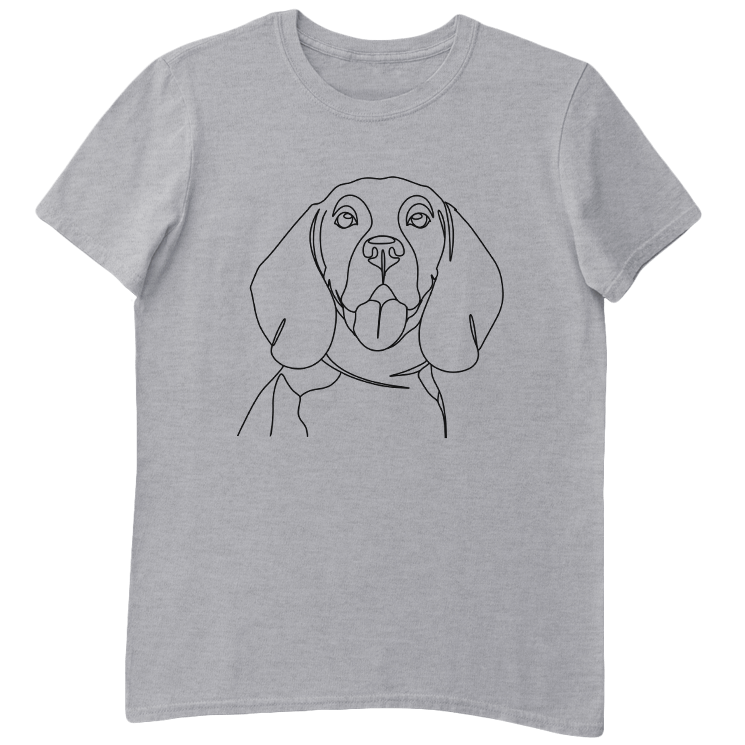 Minimalist Beagle T-Shirt - We Love Doggos