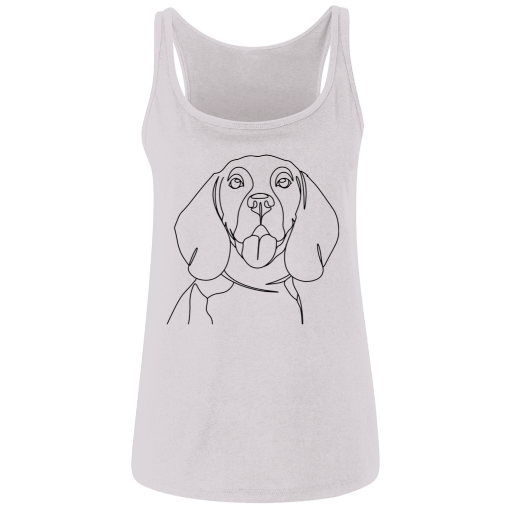 Minimalist Beagle Women's Tank Top - We Love Doggos