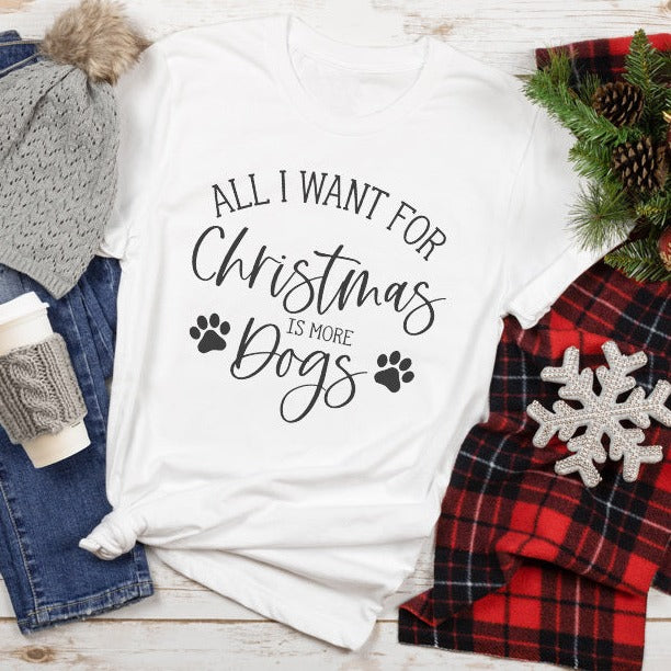 All I Want For Christmas Is More Dogs Premium T-Shirt