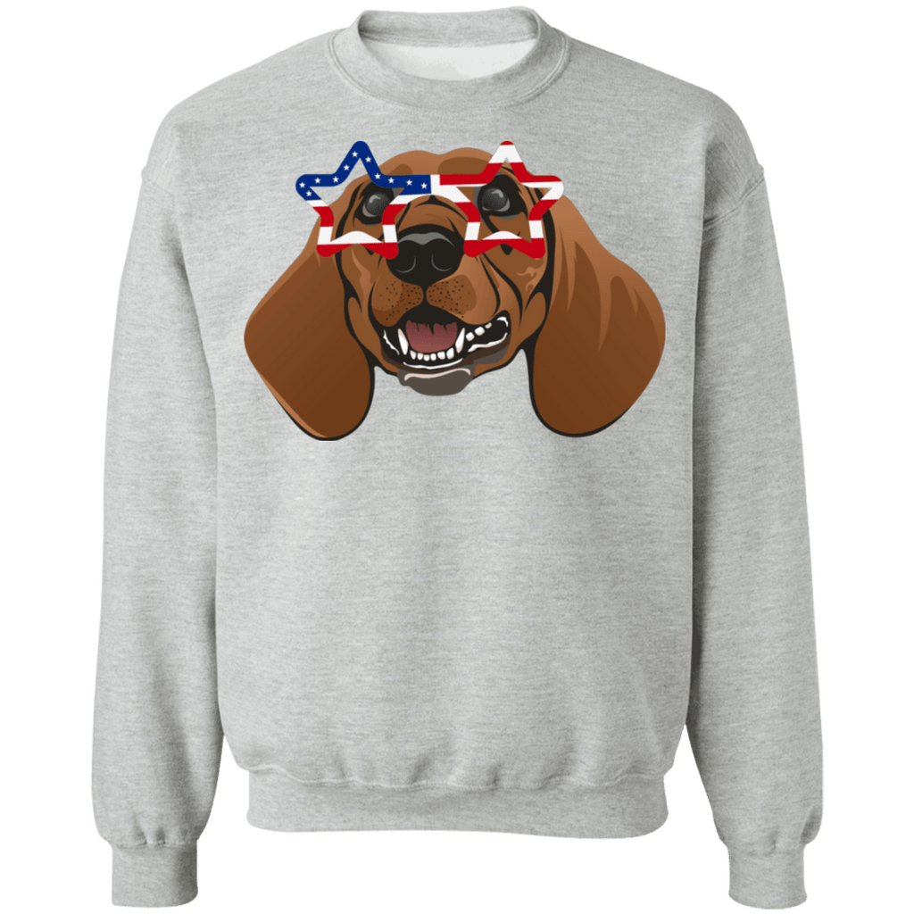 Patriotic Dachshund Sweatshirt - We Love Doggos