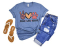Peace Love Rescue Premium T-Shirt Blue